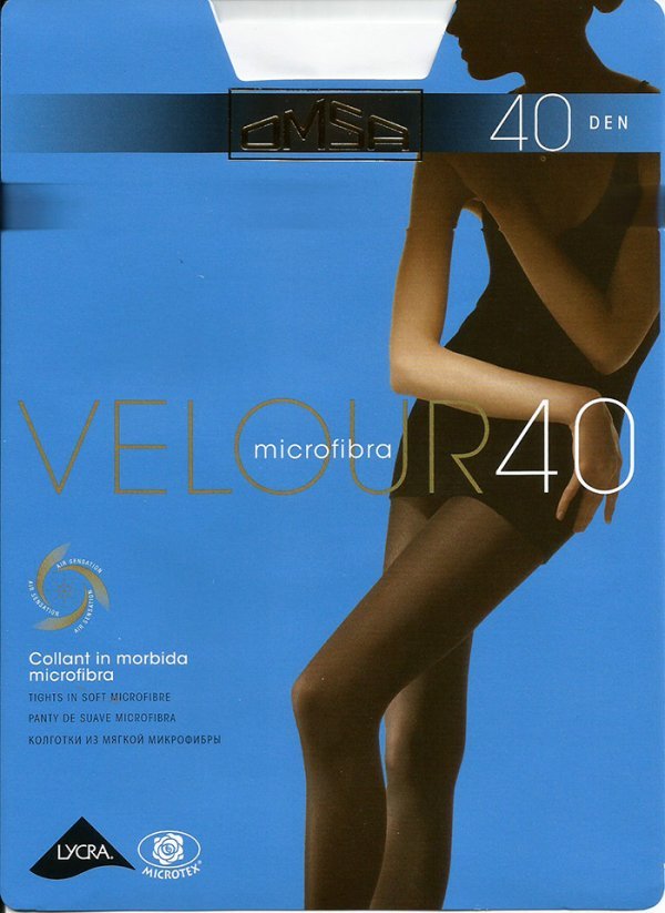 Velour 40 Omsa collant in morbida microfibra
