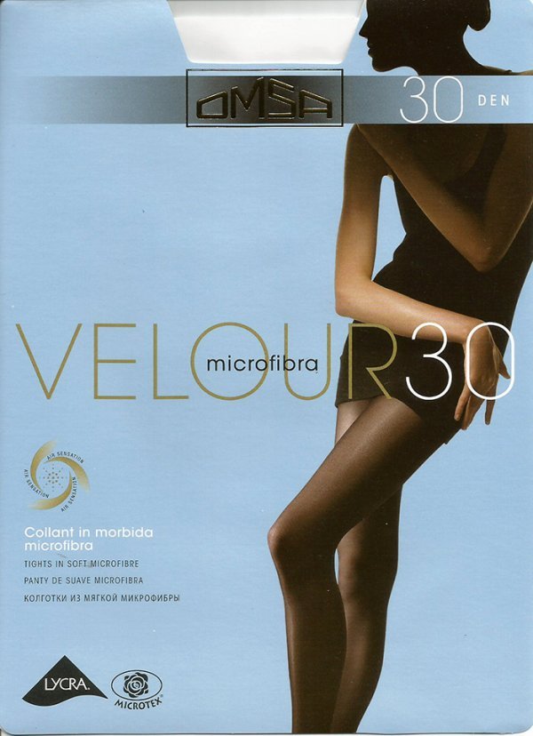 Velour 30 Omsa collant in morbida microfibra