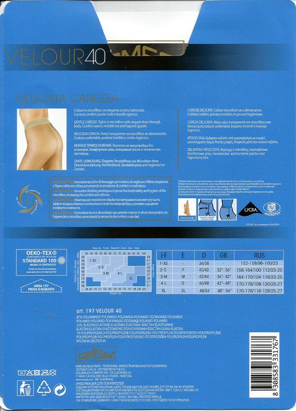 Velour 40 Omsa collant in morbida microfibra - immagine 5