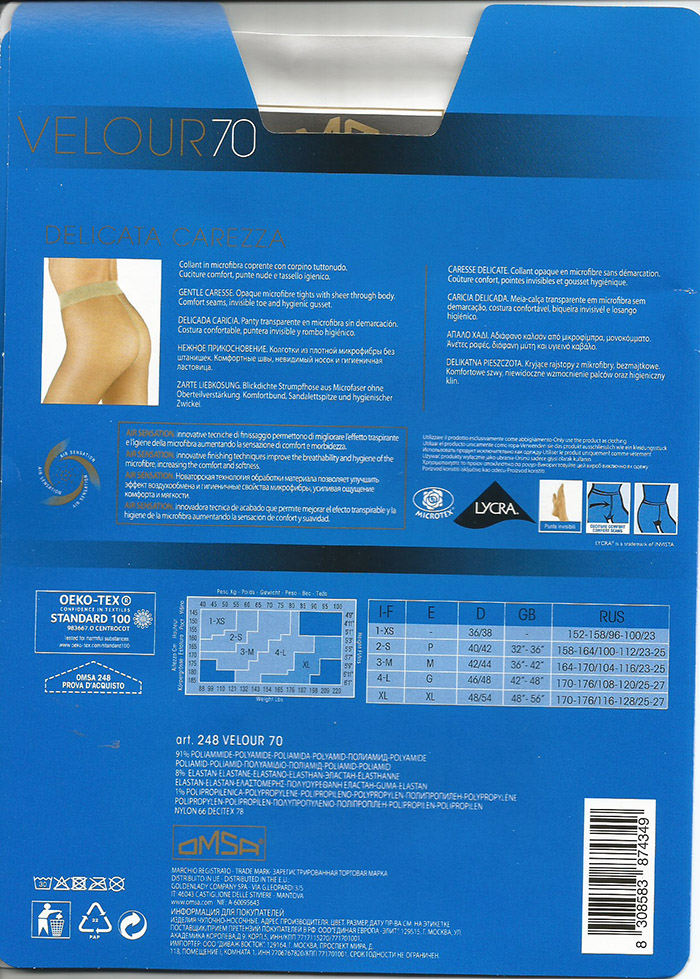 Velour 70 Omsa collant microfibra coprente - immagine 2