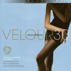 Velour 30 Omsa collant in morbida microfibra - CARAMELLO, 4 L