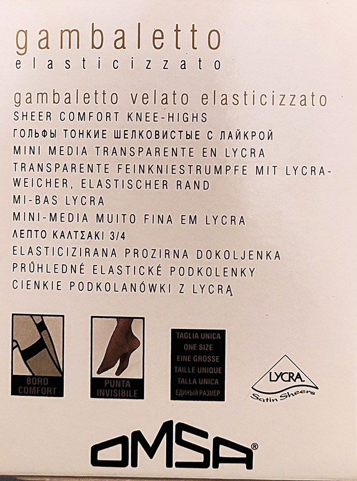 Omsa gambaletto elasticizzato