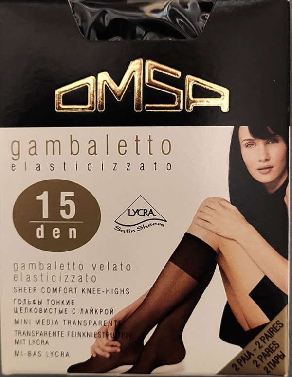 Omsa Gambaletto velato elasticizzato 15 den