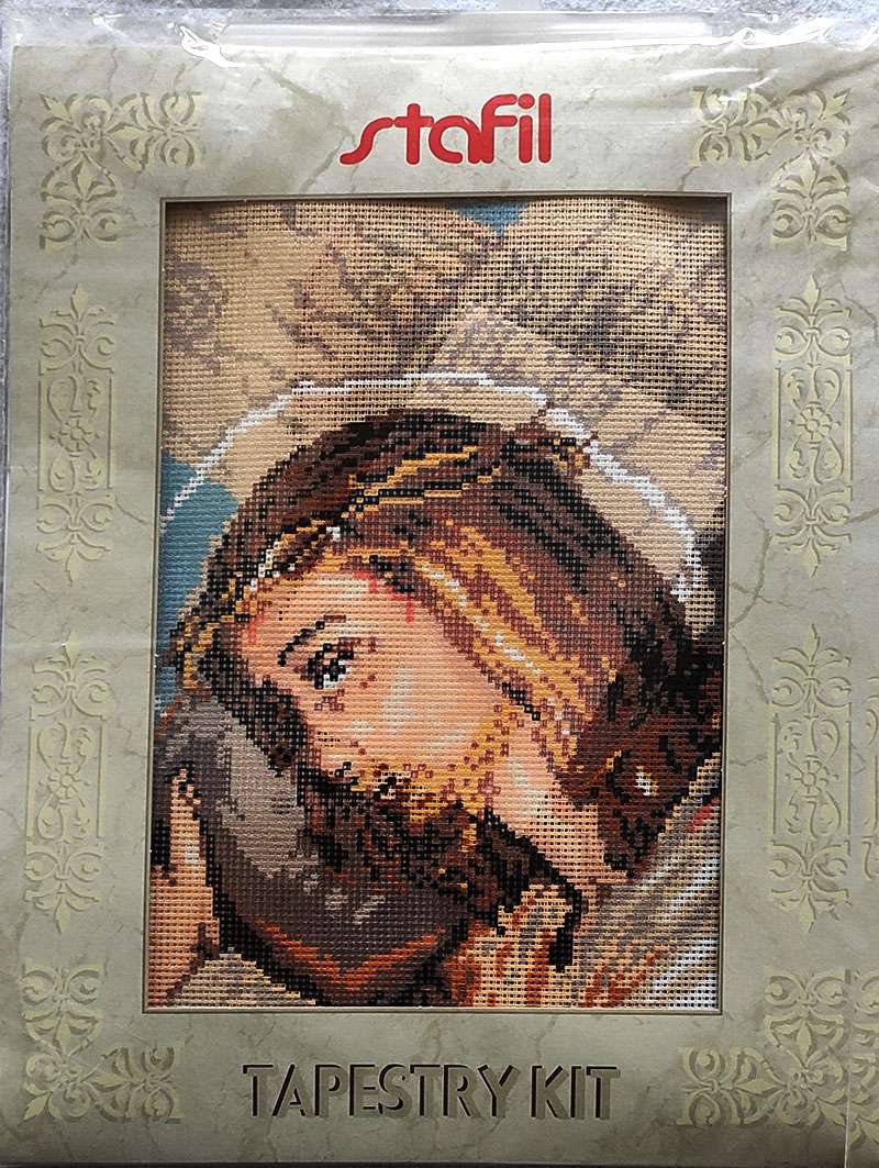 Kit ricamo Cristo porta la croce - immagine 3