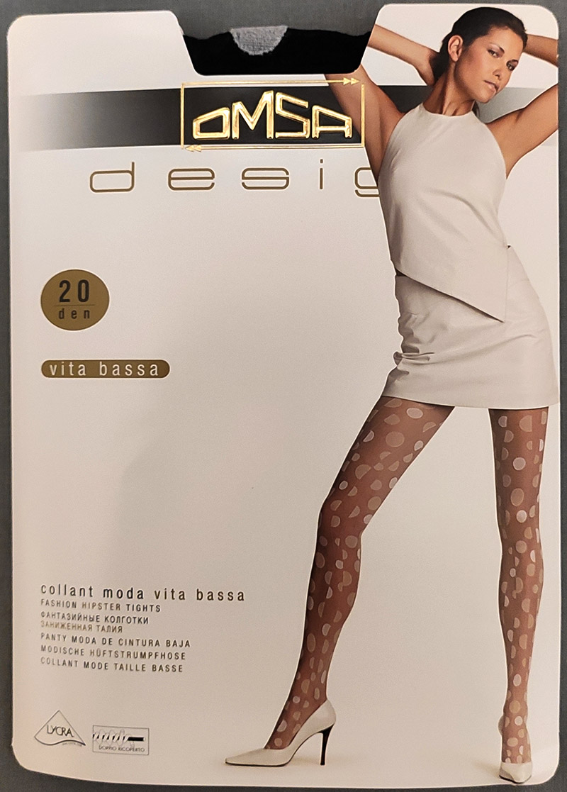 Omsa Design Sixty 20 den collant vita bassa