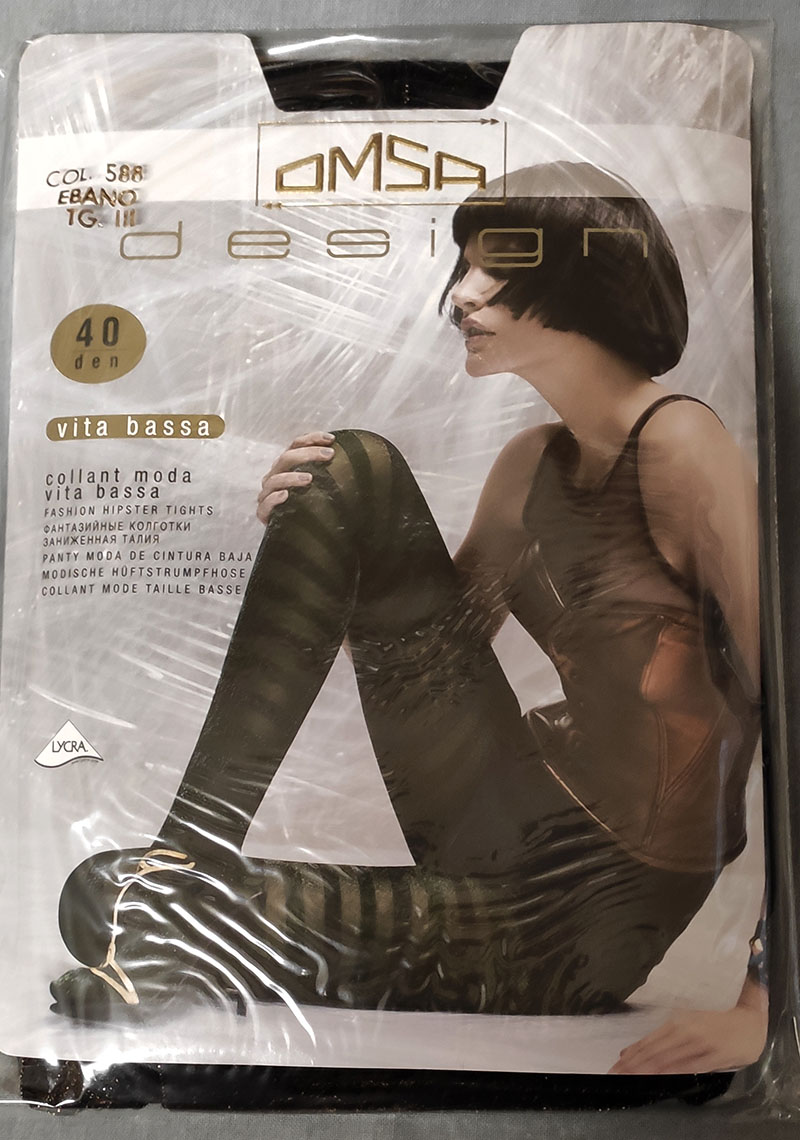 Omsa Design Delight 40 den collant vita bassa - immagine 5