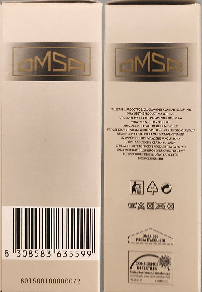 Gambaletto classico 20 den Omsa due paia - immagine 3