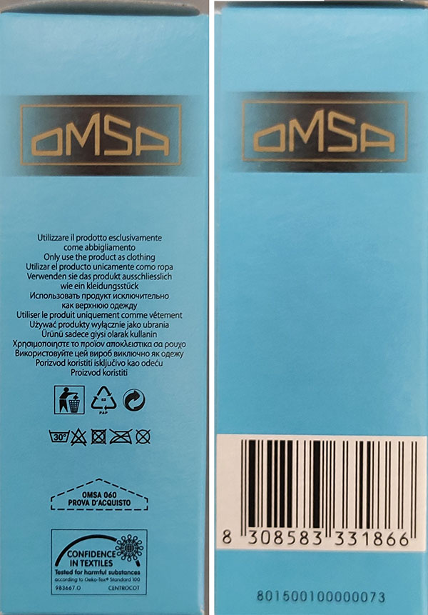 Gambaletto velato 15 DEN due paia misura unica - immagine 3