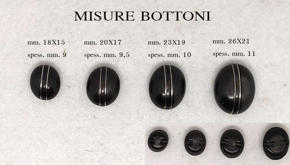 Bottone vintage ovale bombato anni 70 - immagine 7