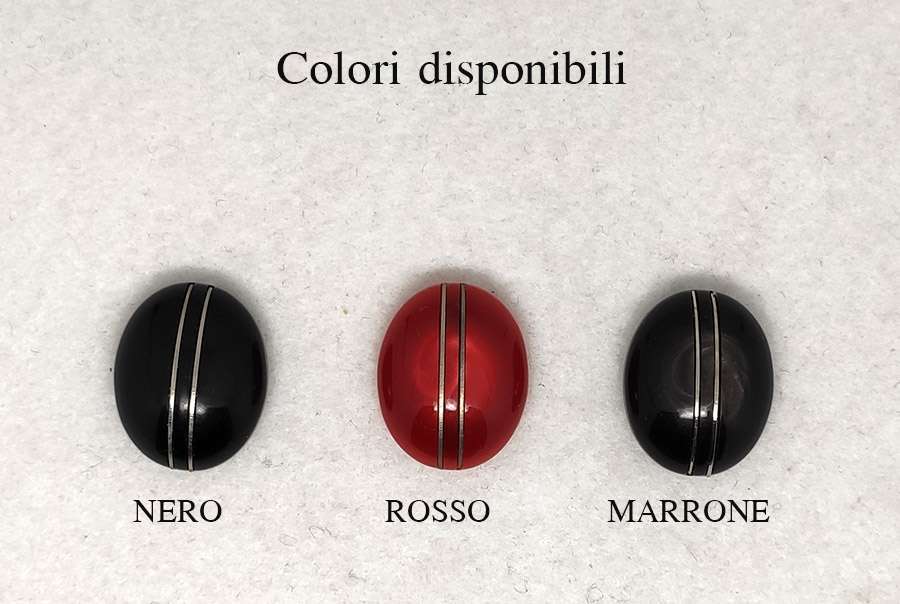 Bottone vintage ovale bombato anni 70 - immagine 2