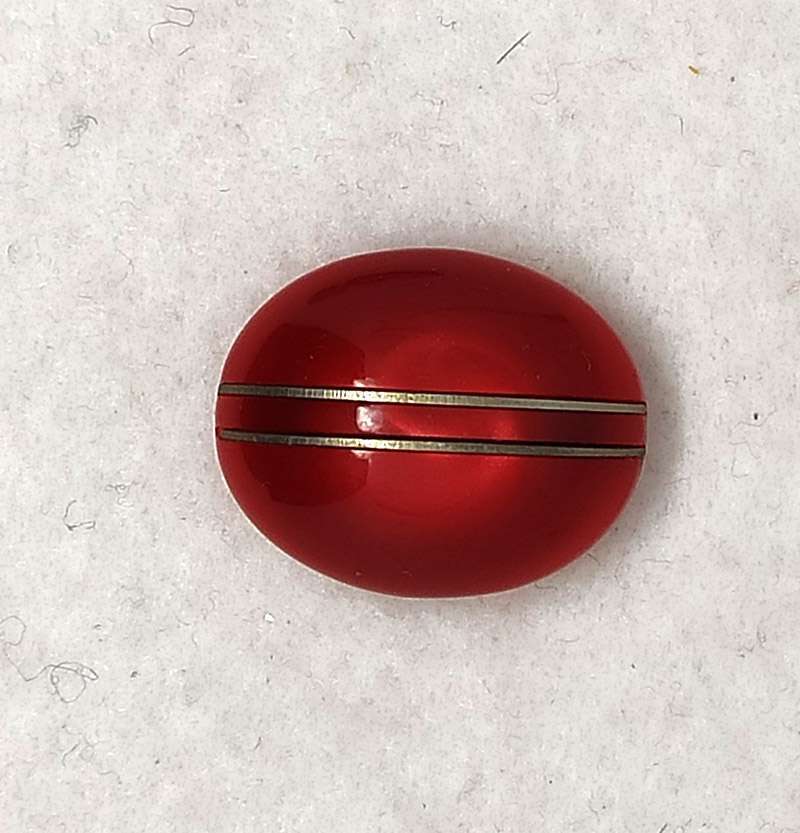 Bottone vintage ovale bombato anni 70 - immagine 4