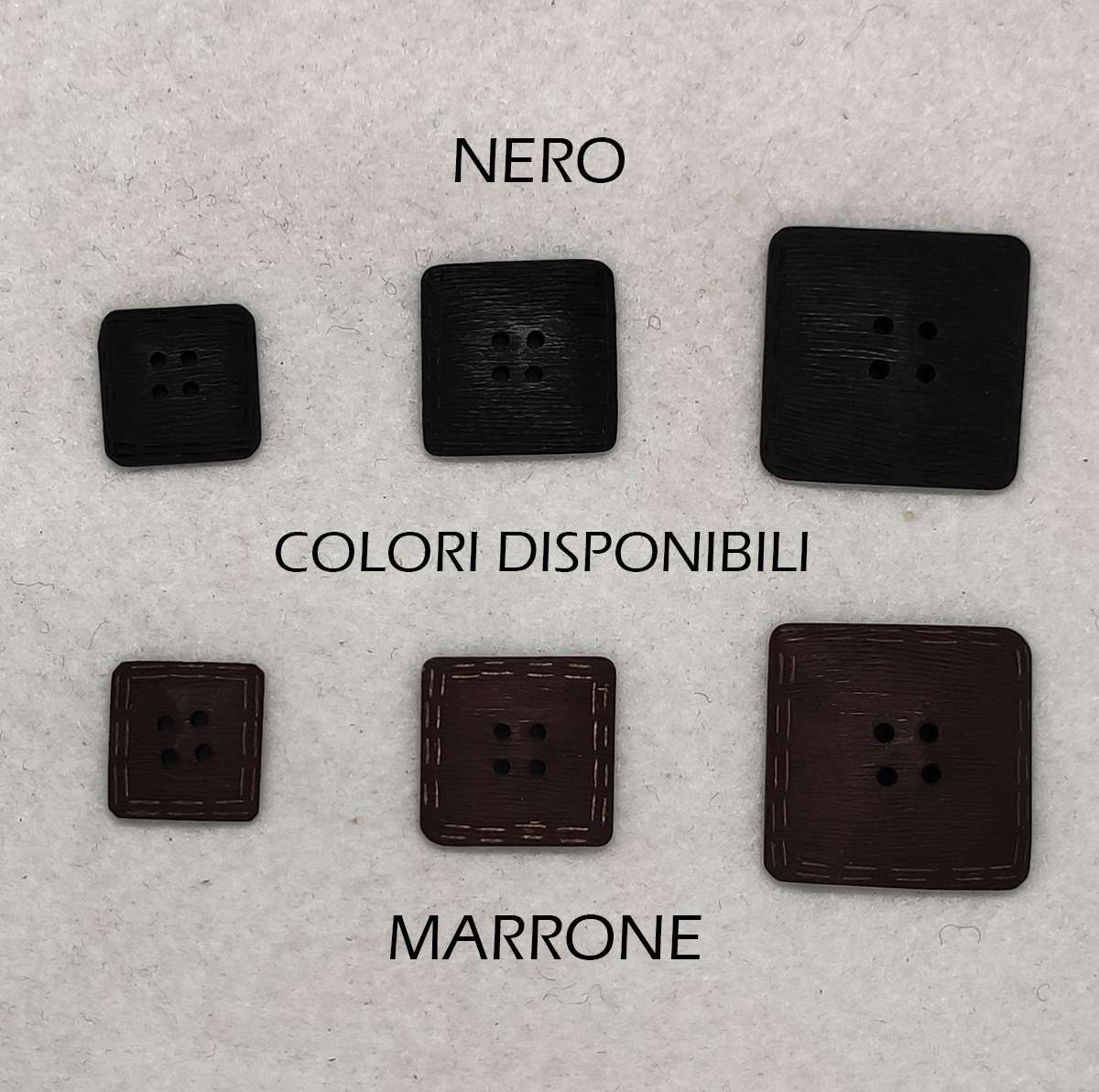 Bottone vintage quadrato anni 60 - immagine 2