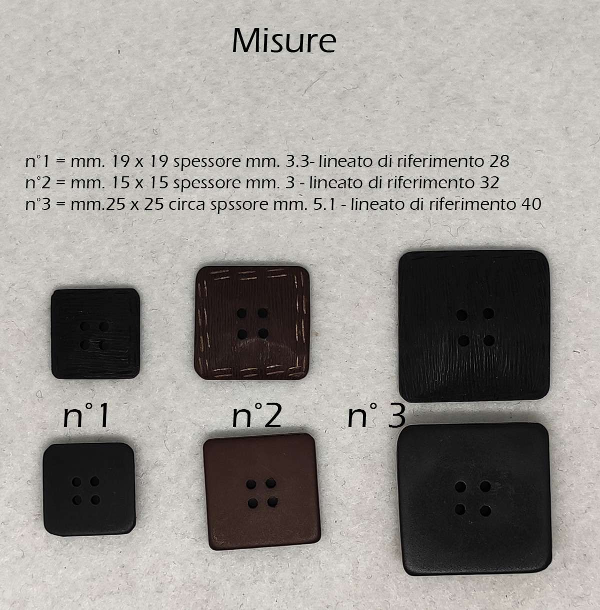 Bottone vintage quadrato anni 60 - immagine 4