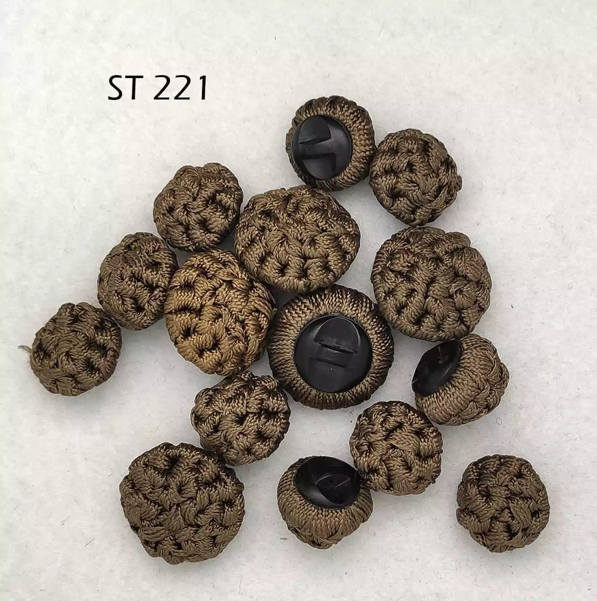 14 bottoni vintage rivestiti anni 70