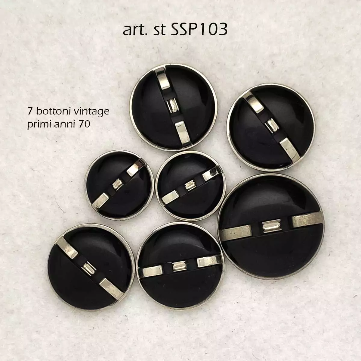 Set di Bottoni vintage anni 70 SSP