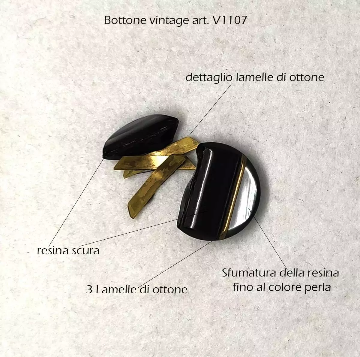 Bel bottone vintage degli anni 70 - immagine 5