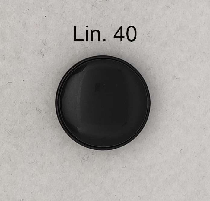 Bottone vintage anni 70 nero - immagine 5