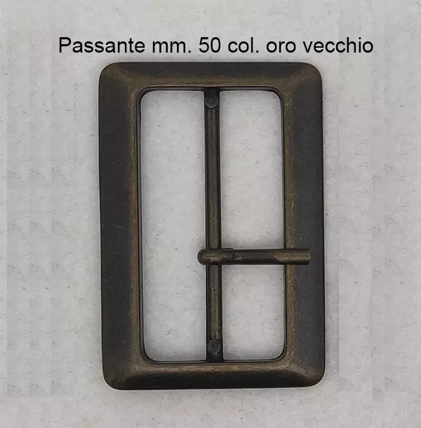 Fibbia in lega metallica cromata - immagine 6