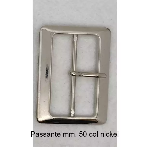 Fibbia in lega metallica cromata - immagine 7