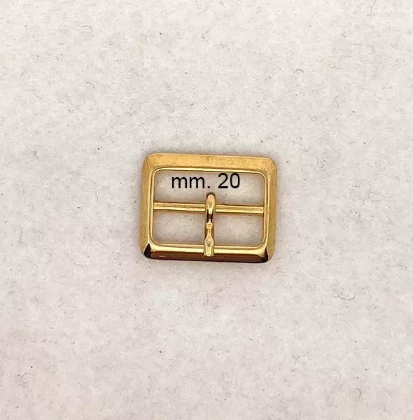 Fibbia in lega metallica cromata color oro - immagine 10