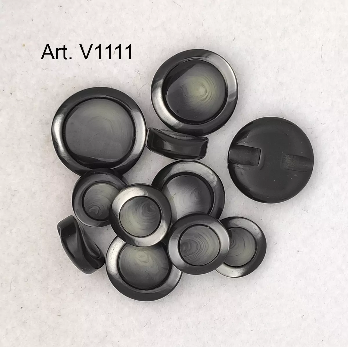 Bottone vintage anni 70 grigio