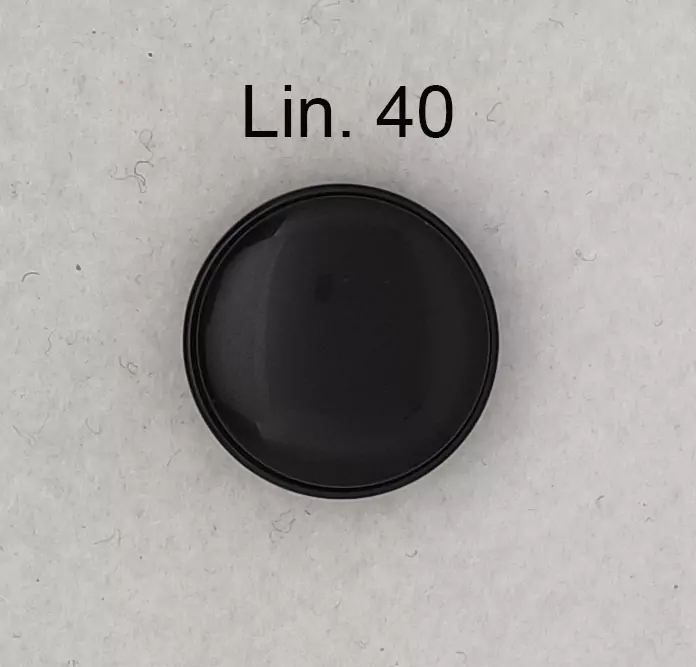 Bottone vintage anni 70 nero - immagine 5