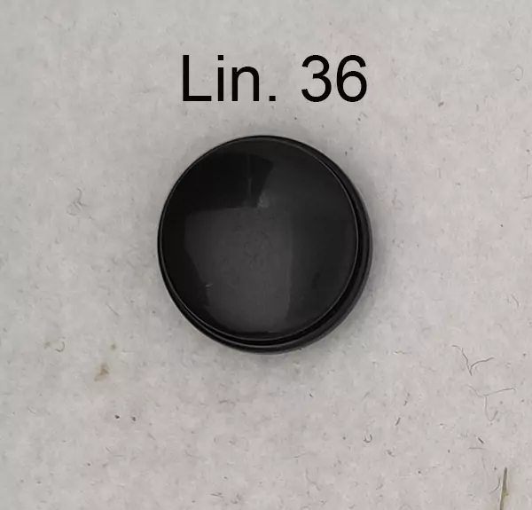 Bottone vintage anni 70 nero - immagine 3