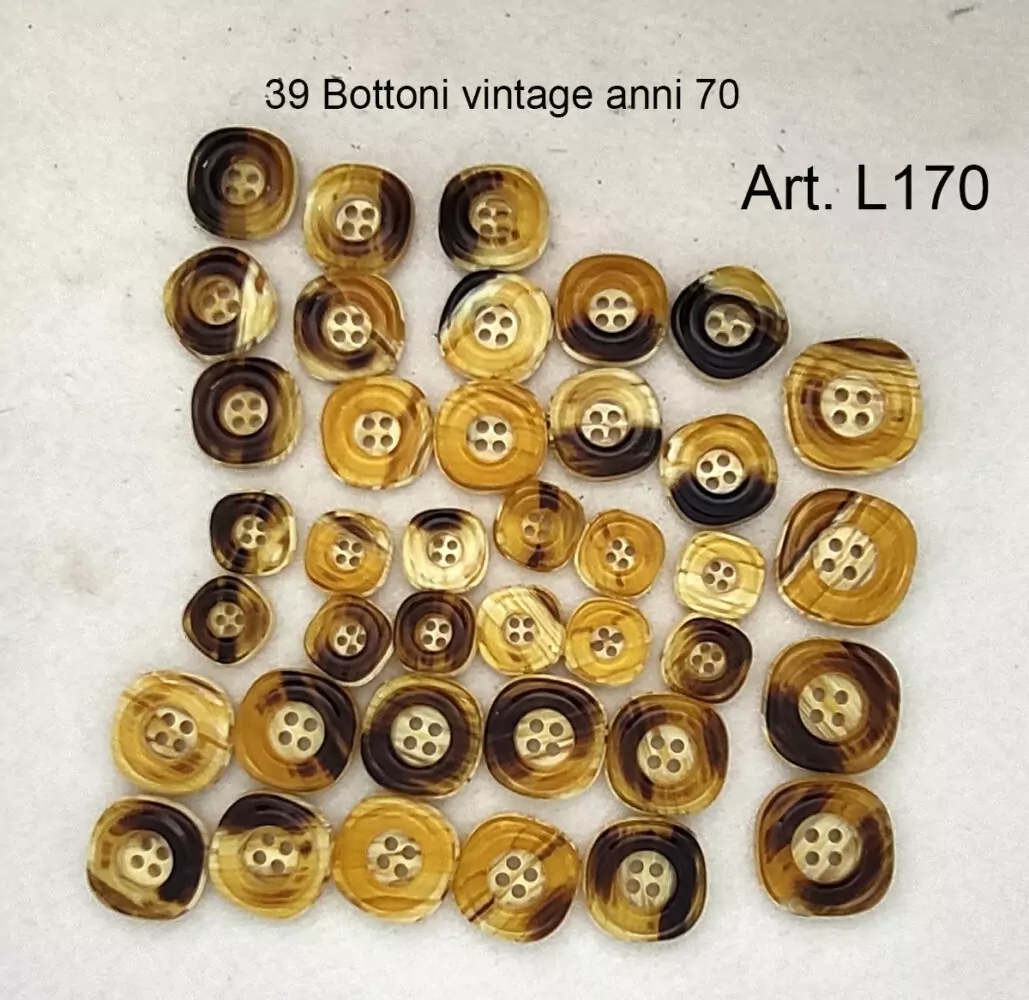 39 Bottoni vintage anni 70 - immagine 2