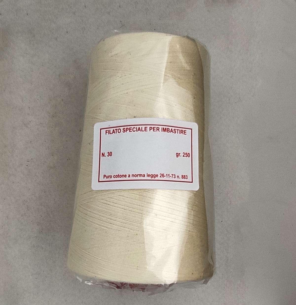 Filato speciale per imbastire n. 30 gr. 250