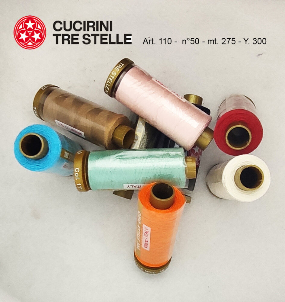 Filo puro cotone CTS  n. 50 mt. 275 Y 300