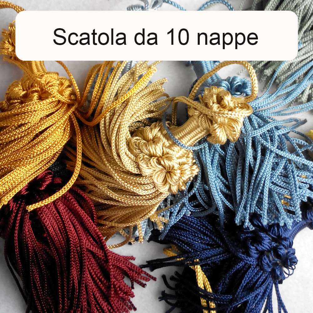 Fiocco per chiave o tenda Scatola con 10 nappe