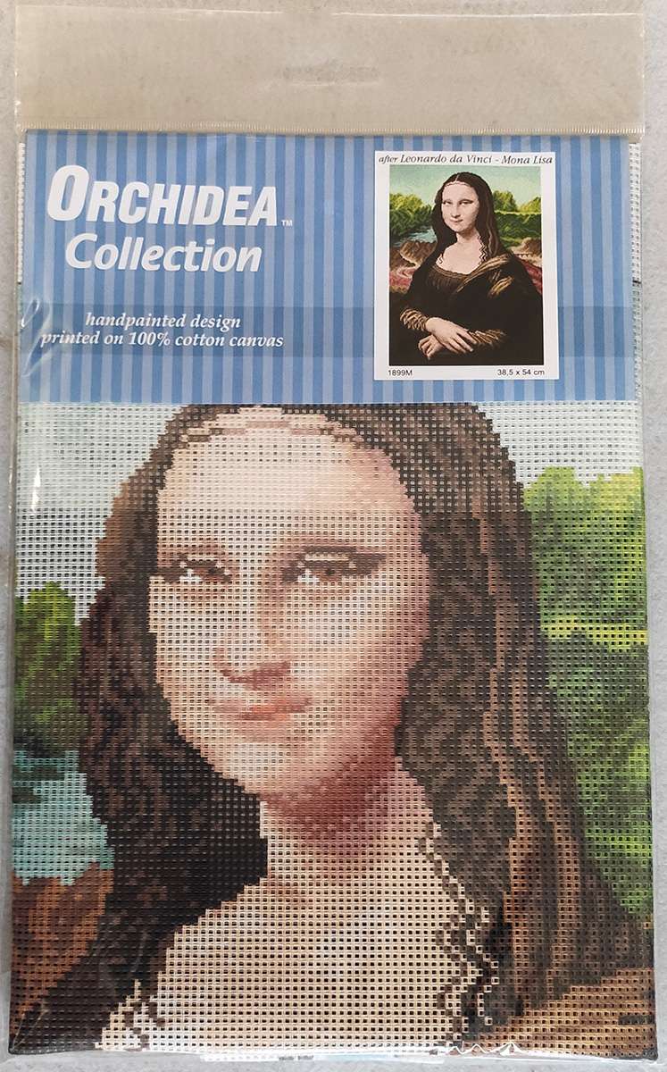 La Gioconda canovaccio ricamo mezzo punto - immagine 2