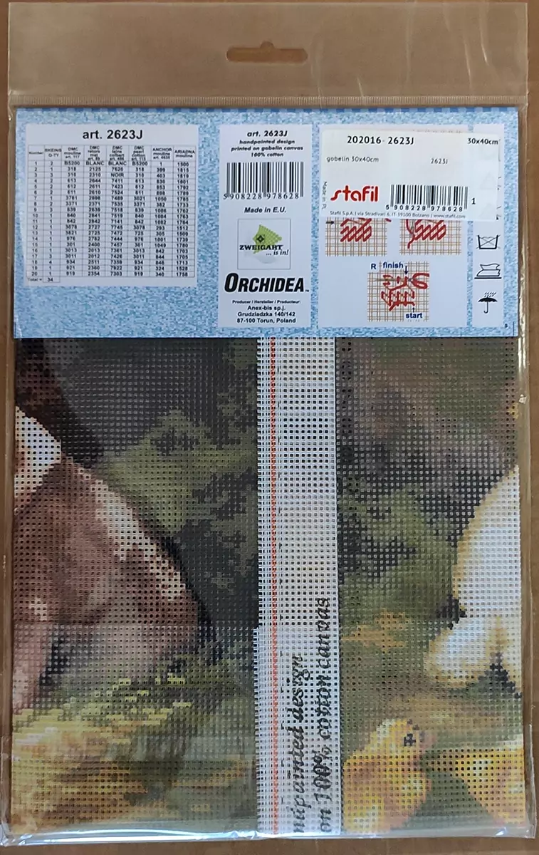 Cagnolini e pulcini da ricamare cm 30x40 - immagine 4