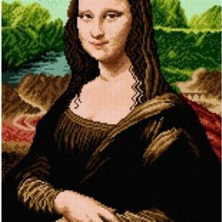 La Gioconda canovaccio ricamo mezzo punto