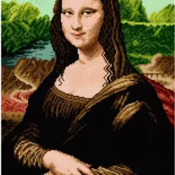 La Gioconda canovaccio ricamo mezzo punto