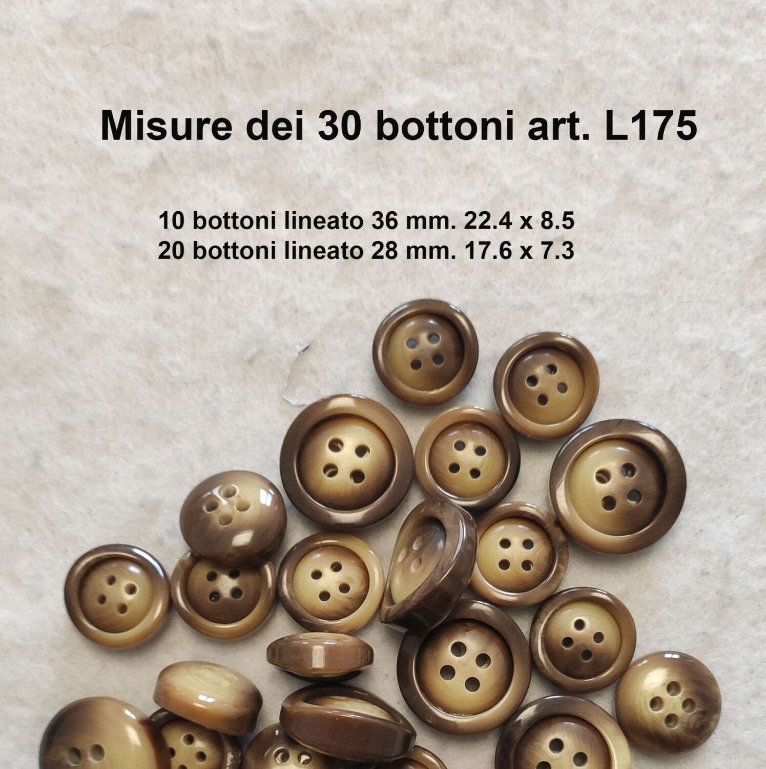 Piccolo stock bottoni vintage anni 70 - immagine 3