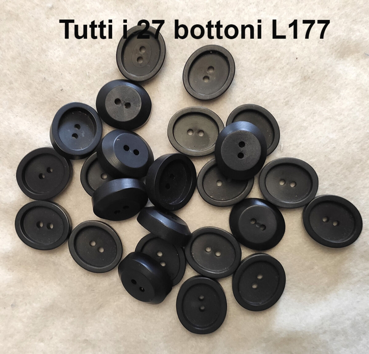LibiIine - 100 bottoni in resina con retro piatto e retro piatto per
