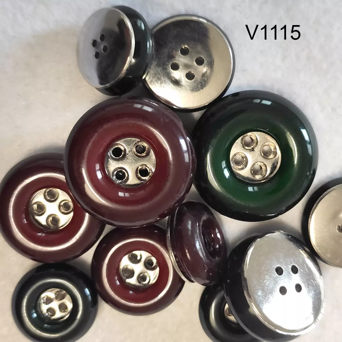 Bottone fine anni 70 resina e ABS