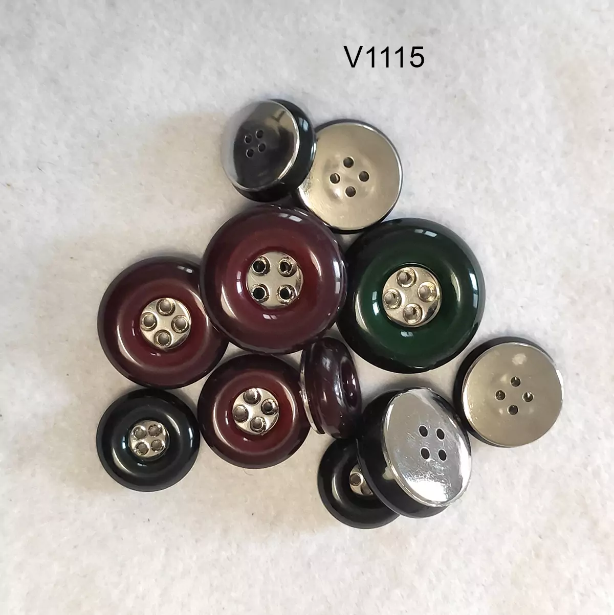 Bottone fine anni 70 resina e ABS - immagine 5