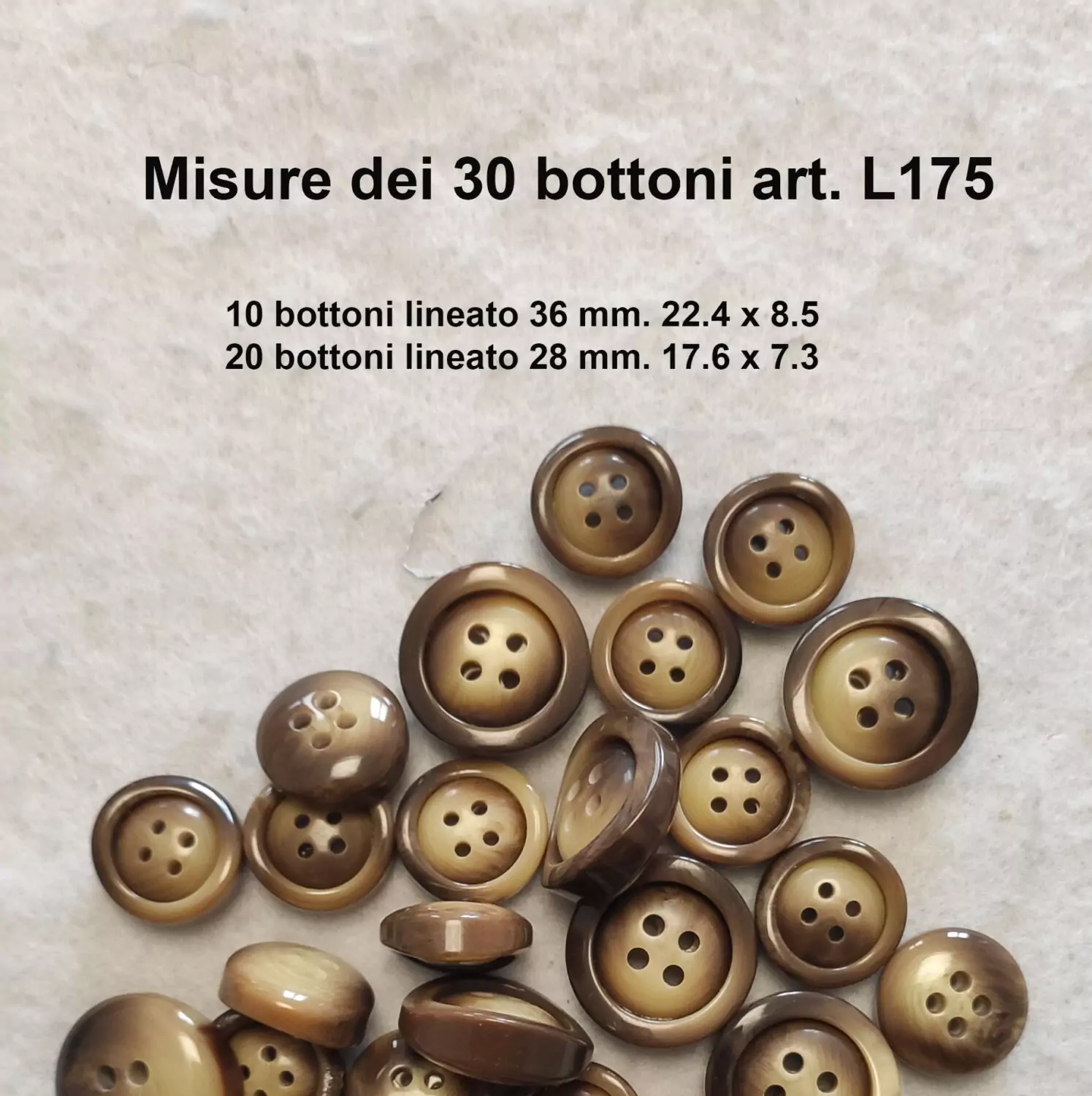 Piccolo stock bottoni vintage anni 70 - immagine 3