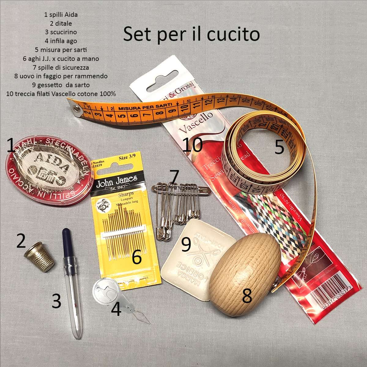 Mini-set per cucito da viaggio - Merceria Cento