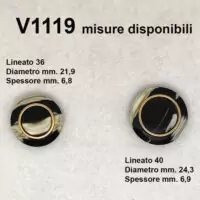 misure bottoni Art V1119