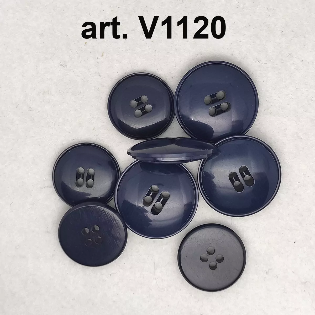 Bottone vintage blu primi anni 70