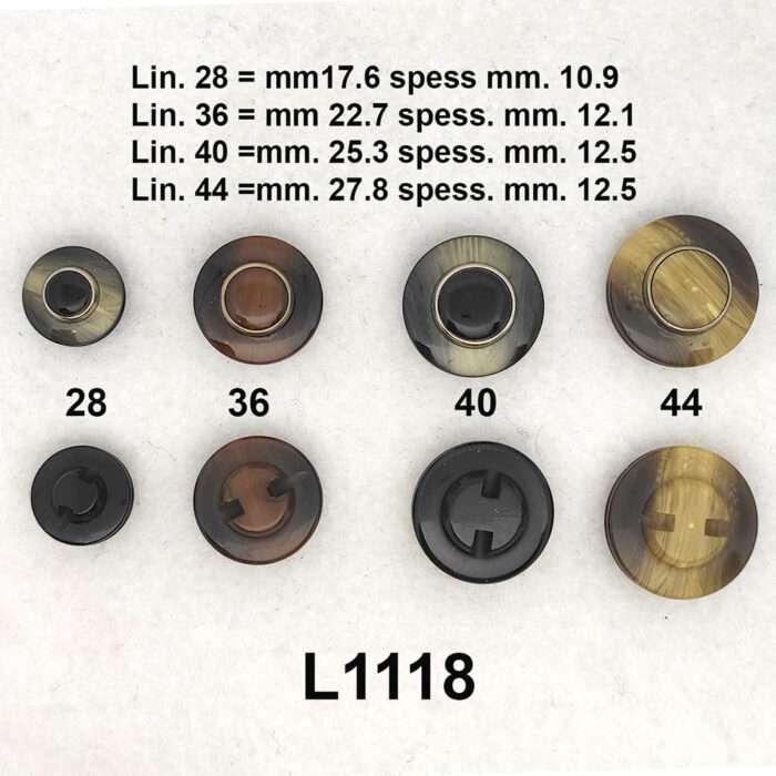 Misure bottoni v1118