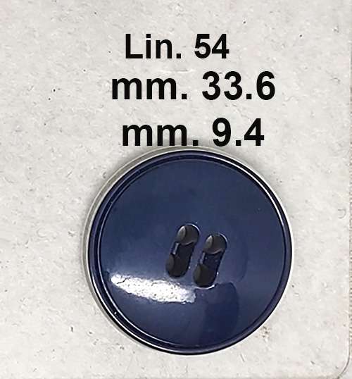 Bottone vintage blu primi anni 70 - immagine 3