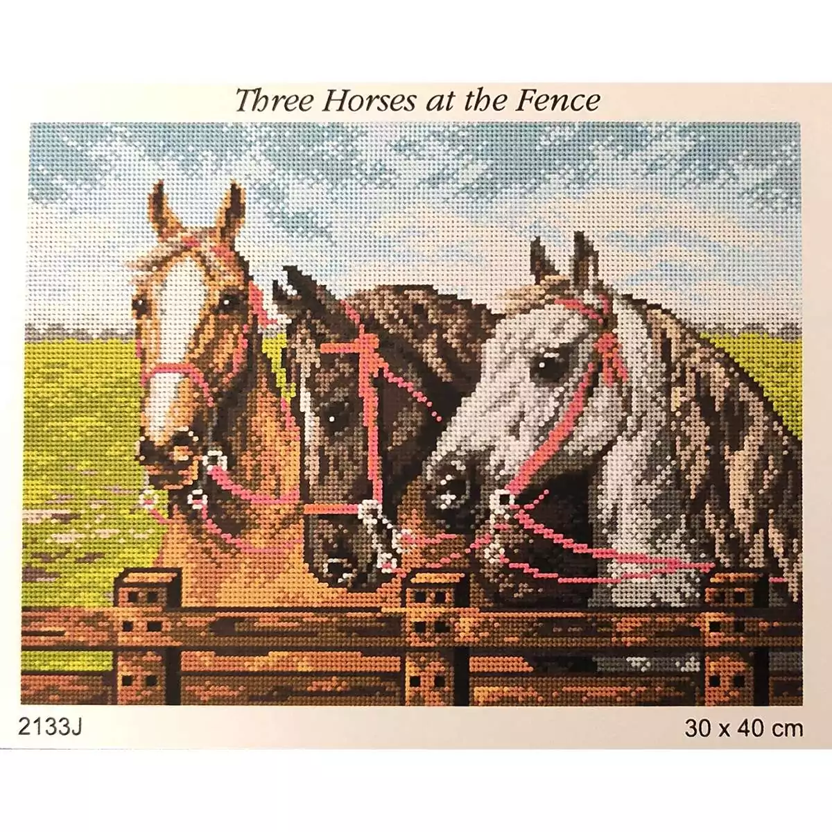 TRE CAVALLI da ricamare