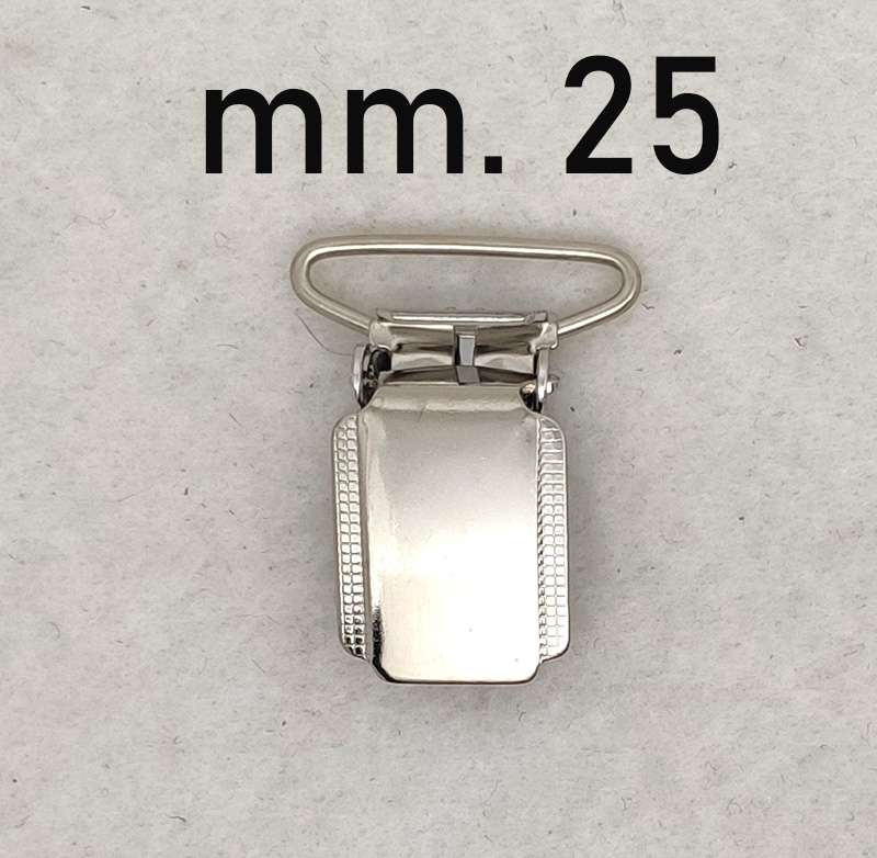 Gancio clip morsetto per bretelle - immagine 3