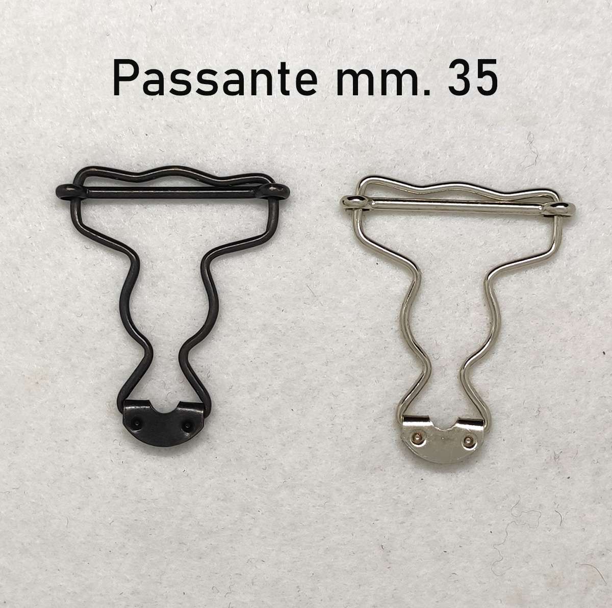 Fibbia per salopette da mm. 35