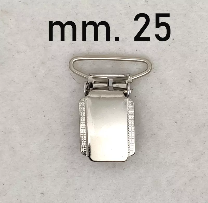 Gancio clip morsetto per bretelle - immagine 3