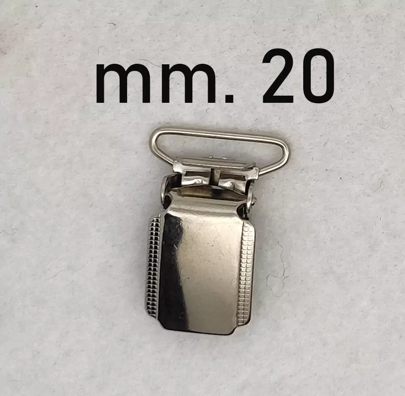 Gancio clip morsetto per bretelle - immagine 4